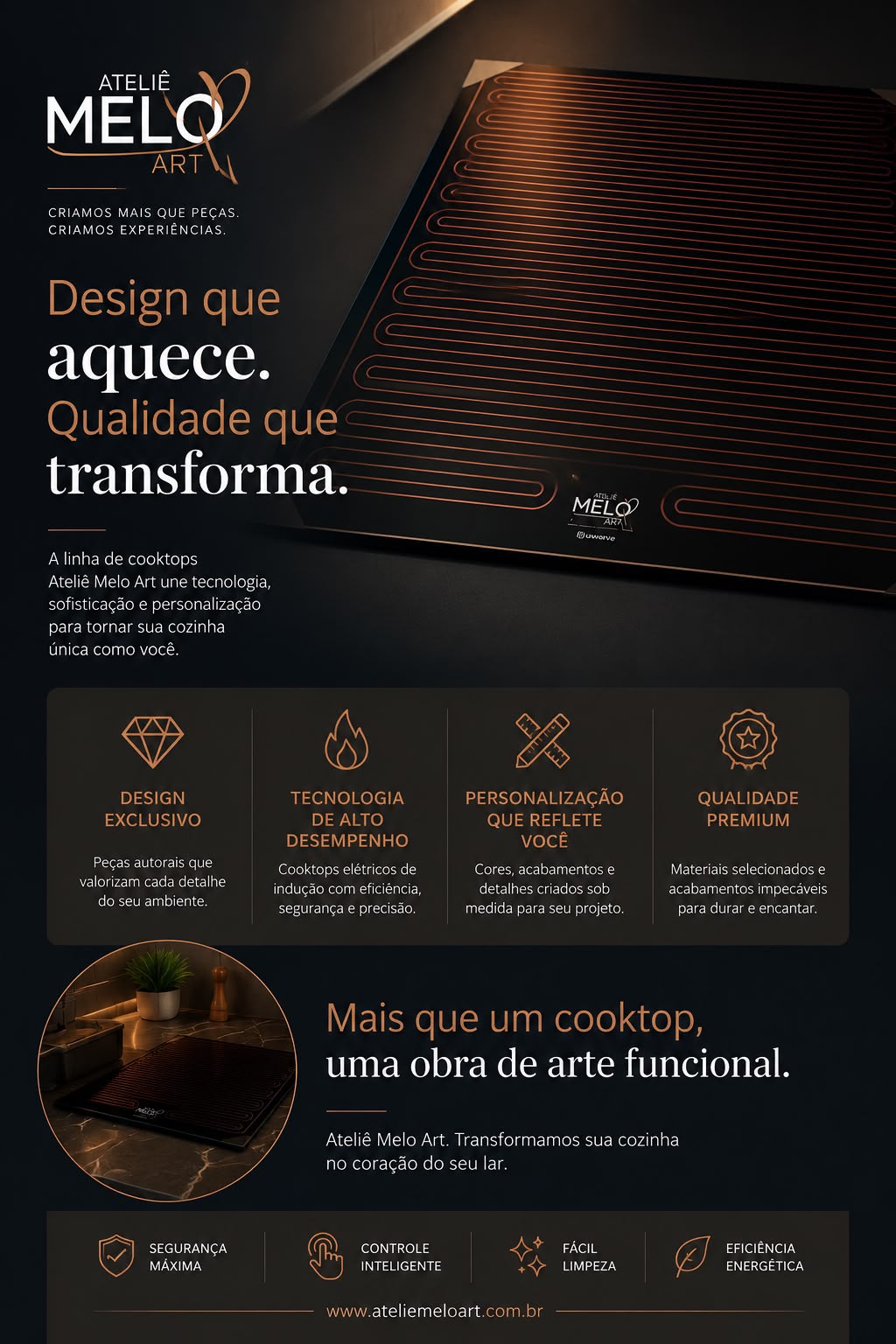 Linha de panelas Ateliê Melo Art